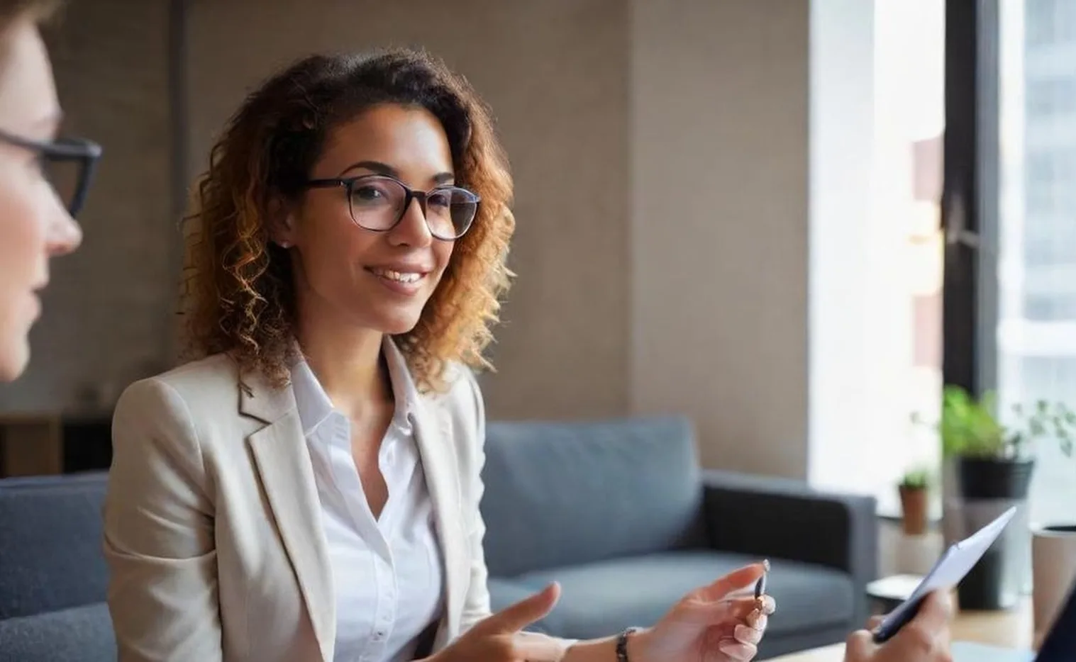 Career change coaching session with professional